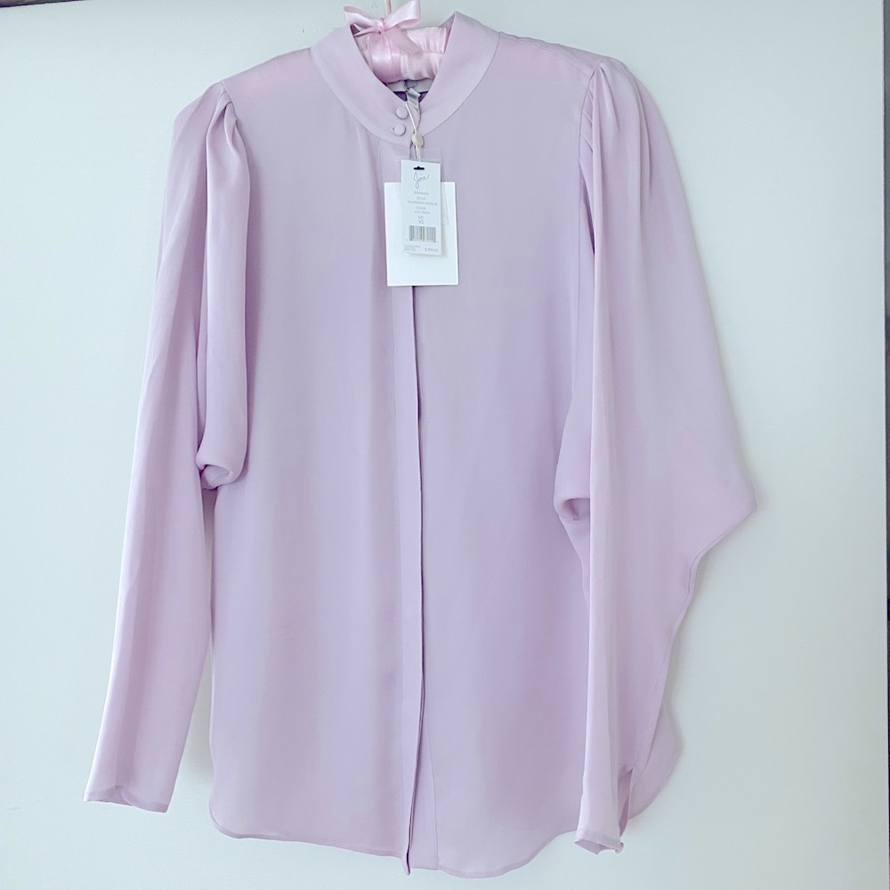 NWT Joie Silk blouse Button down XS